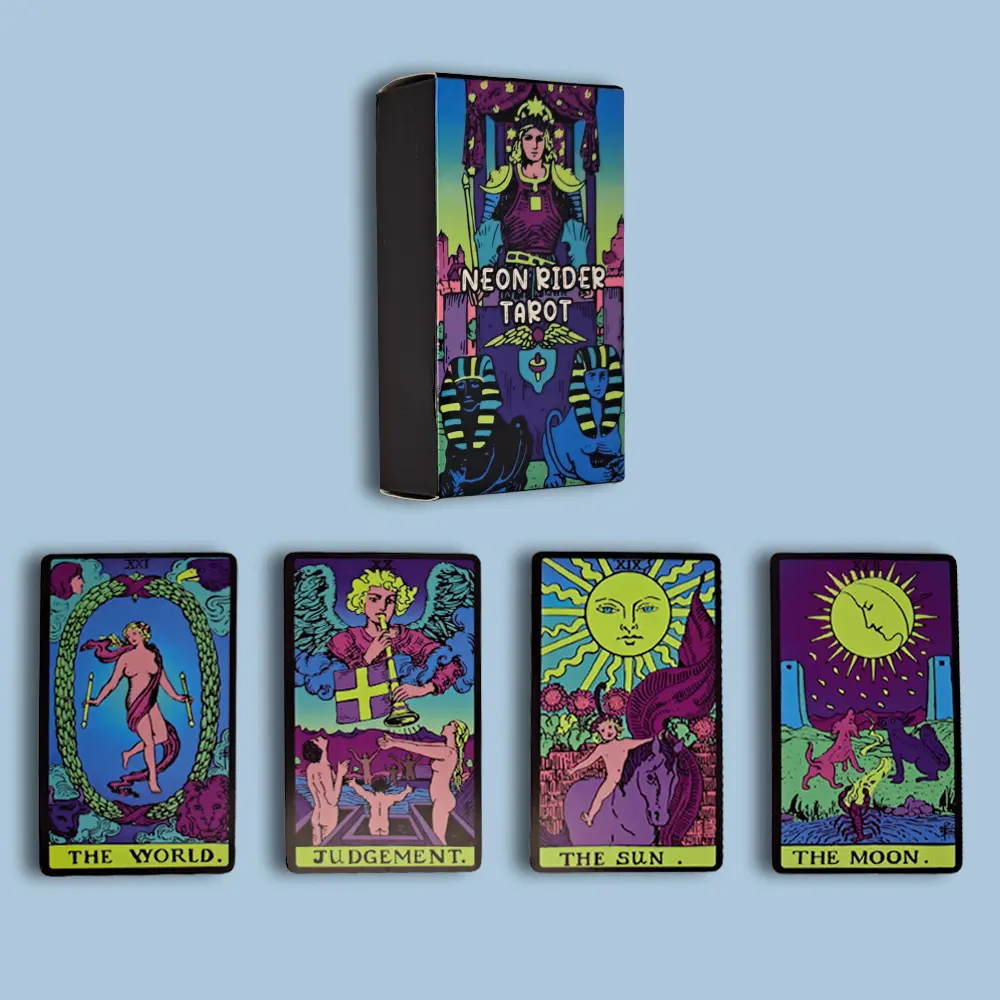Tαρώ κάρτες- Neon rider tarot -Ενεργοποιήστε το Ταρώ σας με Φως και χρωμα