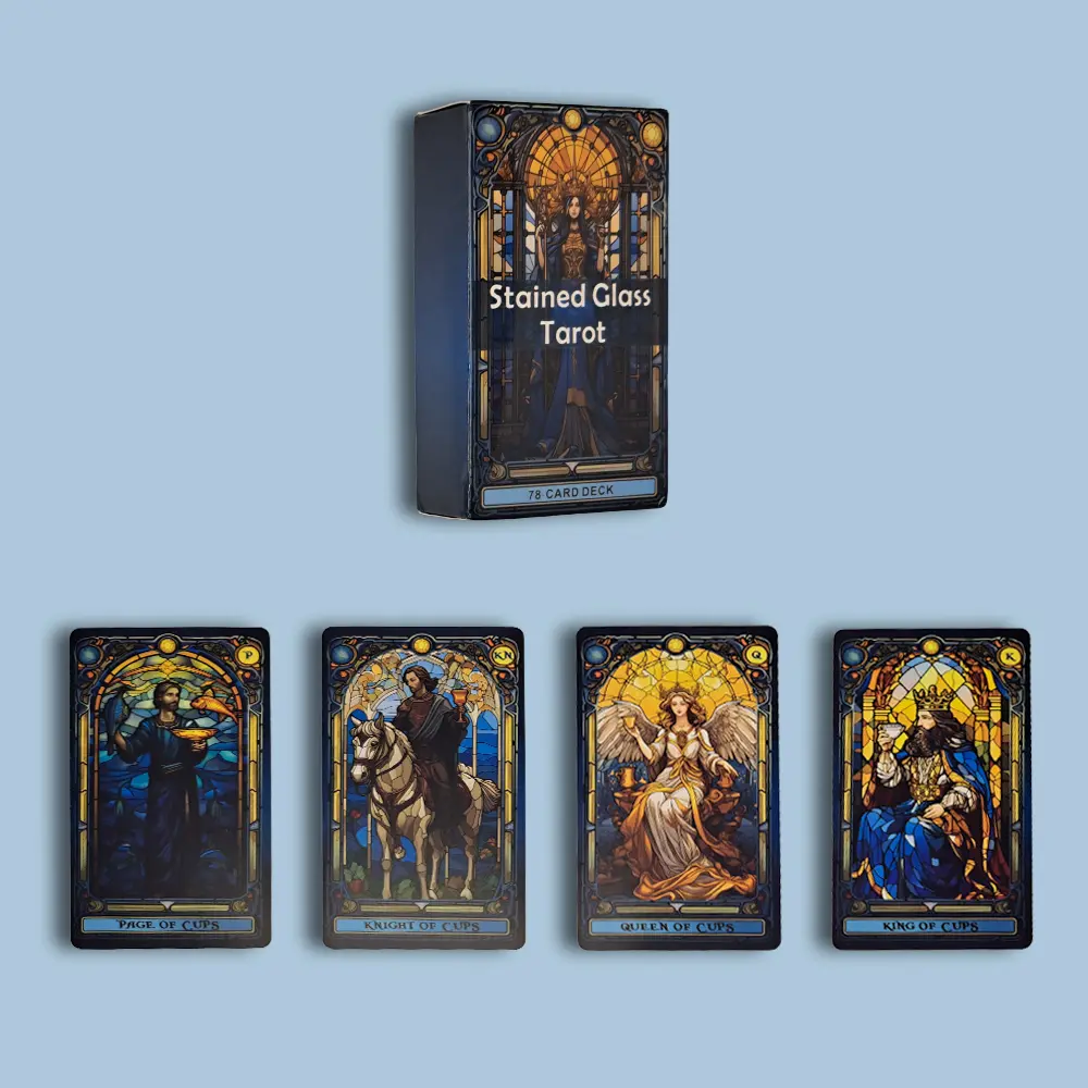 Tαρώ κάρτες- Stained Glass tarot  Ένα Ταξίδι Μέσα από το Φως και τα Σύμβολα